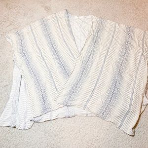 Blue and white kimono